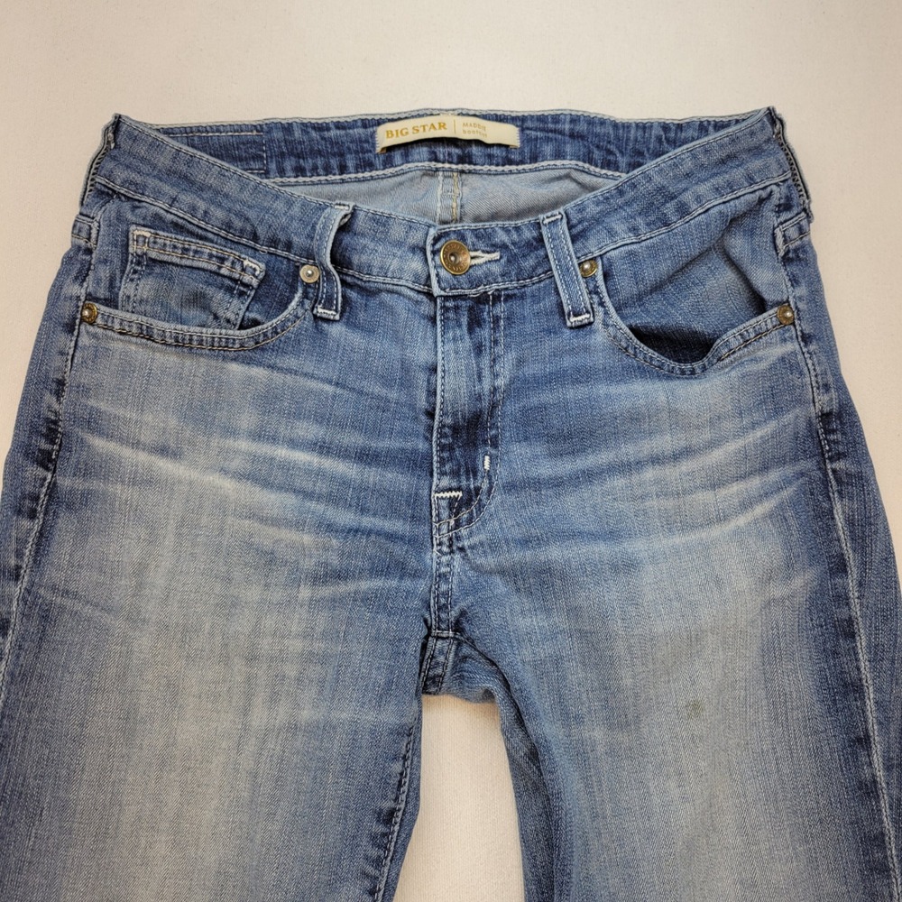 Big Star Maddie Bootcut Jeans Womens 26R Blue Denim Mid Rise Stretch - Picture 2 of 15